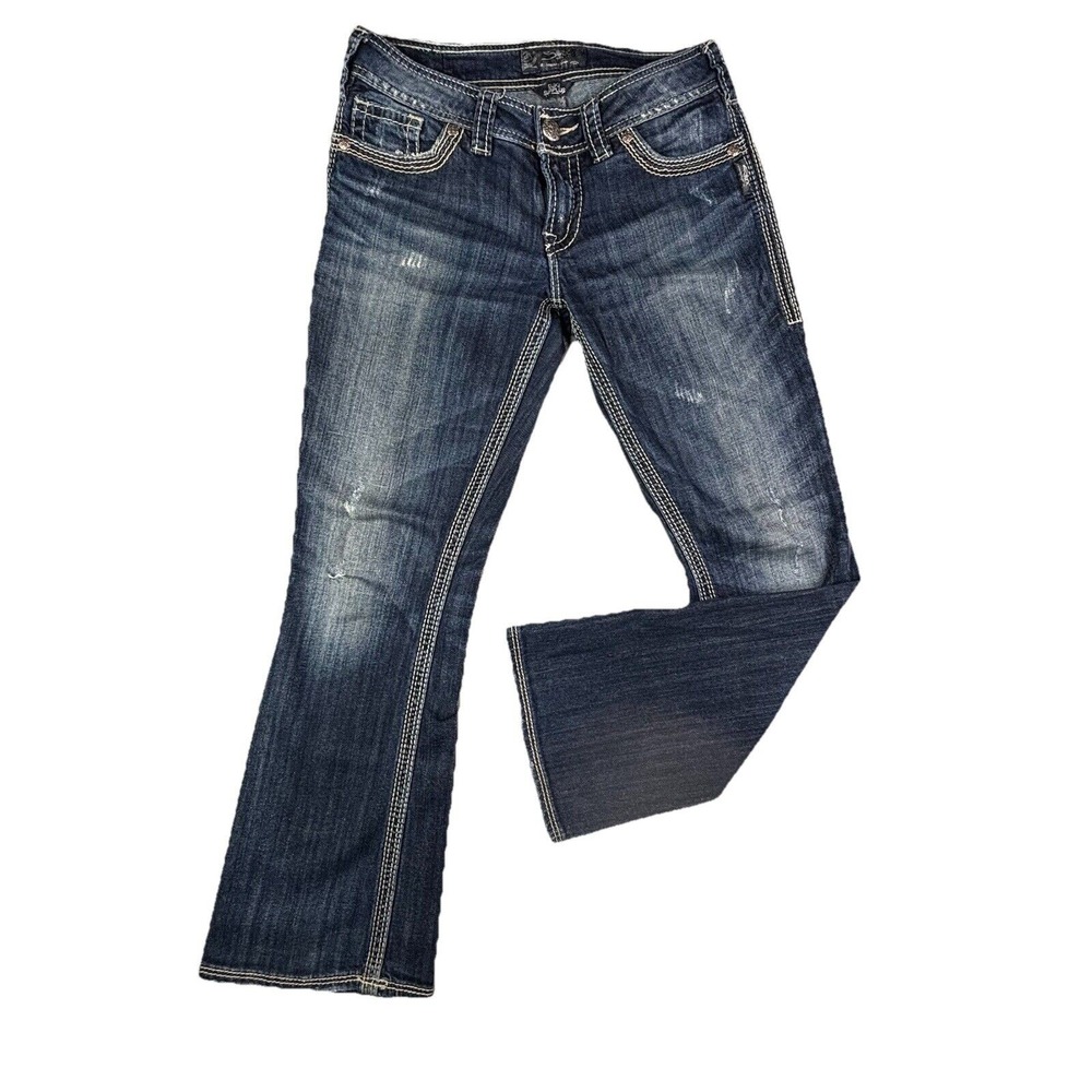 Silver Jeans Co Suki Surplus Dark Wash‎ Bootcut Jeans W28 L30 L9517SDA310
